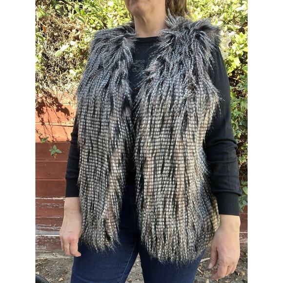 American Rag Feather Vest size 2X NEW‎ NWT Boho Hippy Vest - Picture 1 of 4